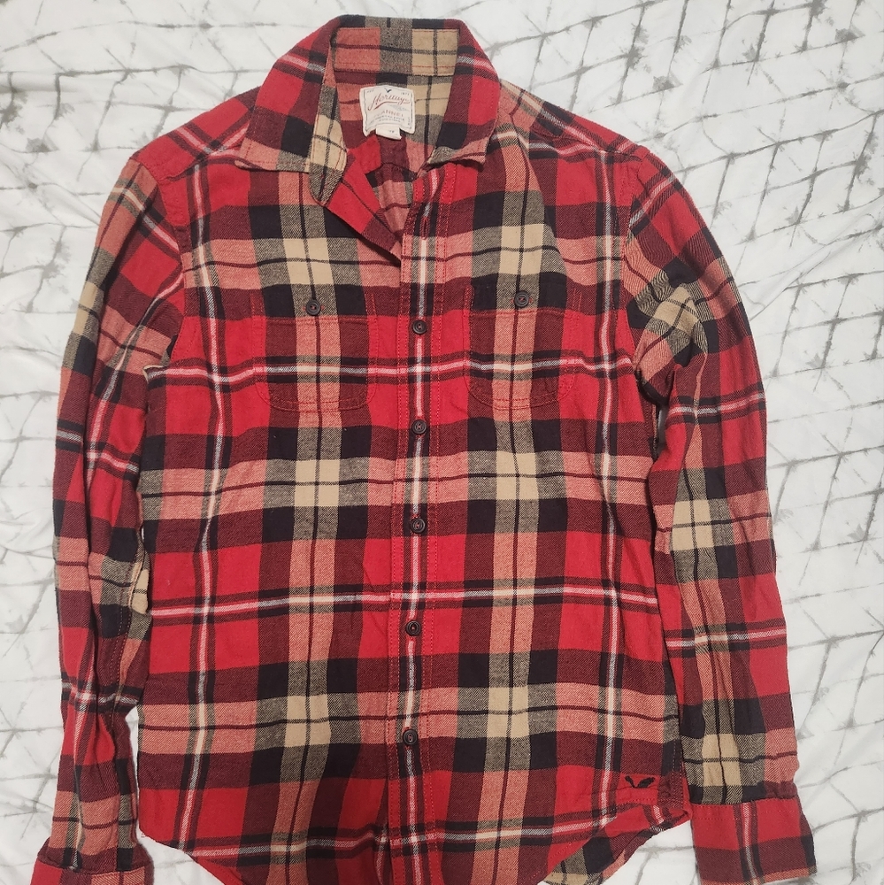 Red flannel button down from American Eagle